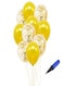 Party Time 10-Piece 12inch Latex Balloon Set - Gold