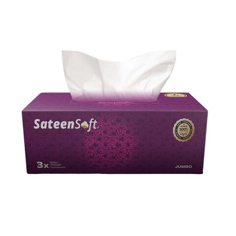 SateenSoft - Jumbo (Purple) - 115 Cotton Tissues