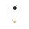 Aiwanto Necklace Neck Chain With Round Pendant Elegant Gold Necklace Beautiful Gift Womens Girls Necklace