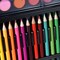 Generic-168pcs Drawing Pen Art Set Kit Painting Sketching Color Pencils Crayon Oil Pastel Water Color Glue with Case for Children Kids
