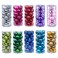 Generic-24pcs/lot 3/4/6cm Christmas Tree Decor Ball Bauble Xmas Party Hanging Ball Ornament Decorations for Home Christmas Decorations Red 4M
