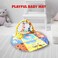 Baby play gym, Foldable Baby play mat with music for Infants