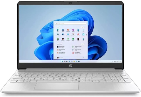 HP 15-DW Laptop, 15.6 Inch FHD, 11th Gen Intel Core i3 HD Graphics, 256GB SSD, 4GB RAM, Windows 10 Home, ENG-ARA KB, Silver, Laptop