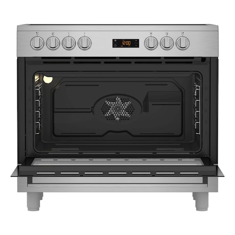 Beko 90 X 60Cm 5 Zones Ceramic Cooker Stainless Steel Color GM17300GXNS