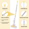 ZALCOON PVA Quadruple Rollers Sponge Mop Bucket 27cm, with 2 Ultra Absorbent PVA Sponge Refills, 2 Mop Slippers &amp; 1 Mop Holder  Household Cleaning Tool for Kitchen, Tiles, Multi-Surface Hard Floors