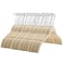50 Pack Off-white ZOBER Velvet Dress Hangers