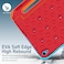 Moxedo Rugged Protective EVA Silicone Kids Case Cover, Shockproof DIY 3D Cartoon Pattern With Pencil Holder, Stand And Handle Grip Compatible For Apple iPad 2022 (10th Gen) 10.9 inch (Red)