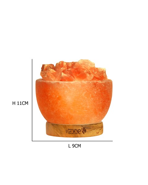 Geohoney Himalayan Salt Lamp With USB Mini - Fire Bowl