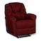 American Polo Linen Rocking &amp; Rotating Recliner Chair - Burgundy - American Polo