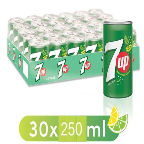 7Up Drink 250 Ml 30 Pieces Online | Carrefour Jordan