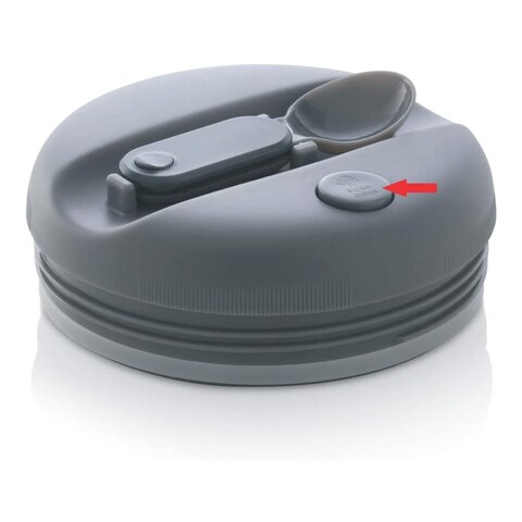 Borosil Hot-N-Fresh 3 Layer Stainless Steel Insulated Lunch Box Grey 350ml+420ml