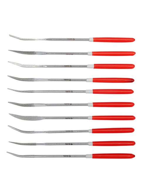 10Pcs Diamond Needle Riffler Set 3X140X30mmYT-6146