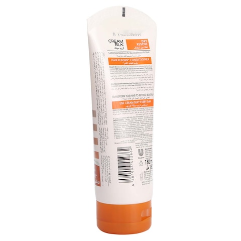 Cream Silk Hair Reborn Conditioner For Dry Frizzy Hair Dry Rescue Up To 97% Free From Dryness 180ml