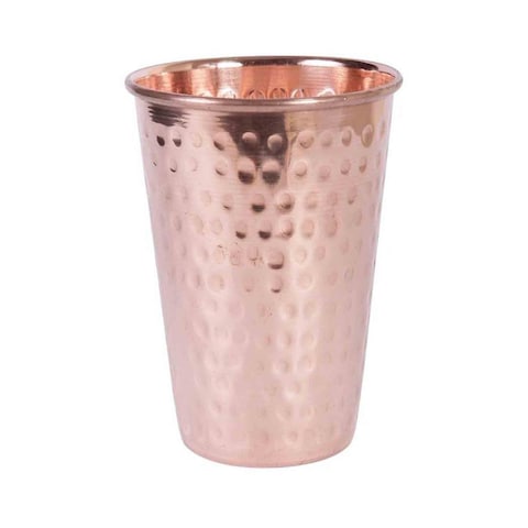 Raj Beaded Copper Glass Rose Gold 8.5cm