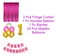 Party Time 28-Pieces Pink &amp; Gold 1st Birthday Decoration Set - Latex Balloons, Happy Birthday Banner &amp; 2pc Foil Fringe Curtain - Birthday Backdrop - Party Supplies