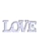 Voberry Love Alphabet Lights Led Light Up Plastic Letters Standing Hanging White 29X8.5X4cm