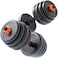 Sky Land - 30kgs Enviromental Adjustable Dumbbell N Barbell Set - Black-EM-9266-30