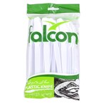 Buy Falcon Plastic Knife White 50 PCS in UAE