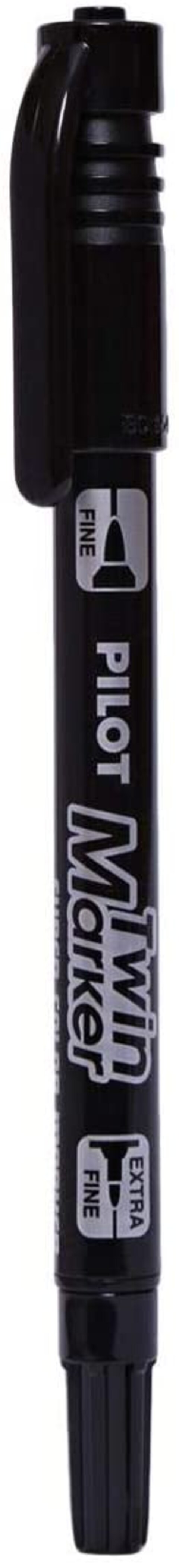 Generic Pilot Sca-Tm-B Twin Marker Set Of 12, Black