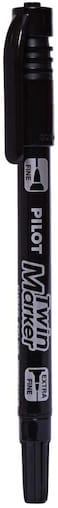 Generic Pilot Sca-Tm-B Twin Marker Set Of 12, Black