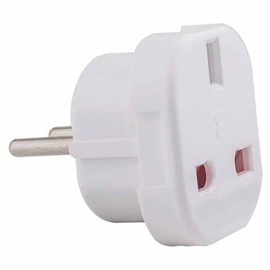 Elios Type F Plug to Type G Adapter - White