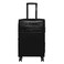 DKNY Trademark 4 Wheel Soft Casing Luggage Trolley 75cm Black
