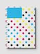Lowha Spiral Notebook With 60 Sheets And Hard Paper Covers With Polka Dots Design, For Jotting Notes And Reminders, For Work, University, School