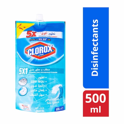 كلوركس 1x5 منظف ومطهر منزلي بنسيم البحر - 400 مل