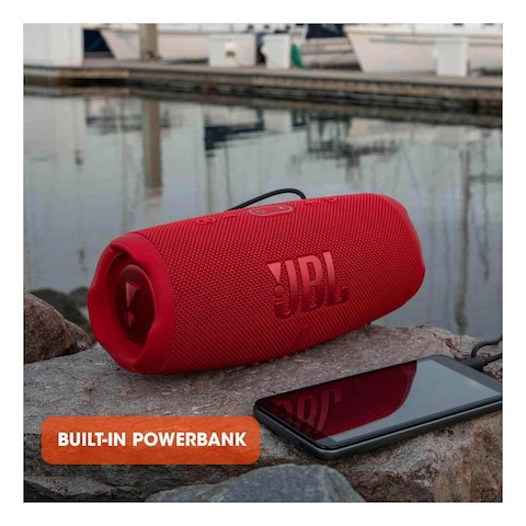 JBL Charge 5 Portable Bluetooth Speaker With Powerful JBL Pro Sound Blue