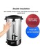 Wtrtr 15L Double Layer Stainless Steel Double-Layer Insulation Barrel Electric Water Boiler