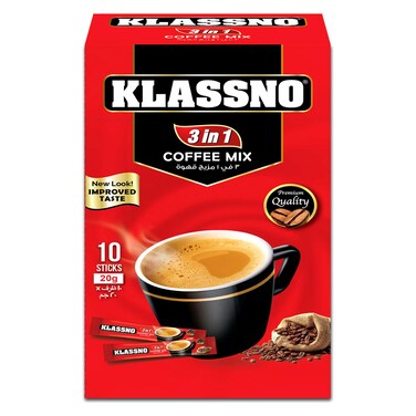 Klassno 3-In-1 Coffee Mix 20g Pack of 12