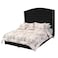 In House Maldives Velvet Bed Frame - King - 200x200 cm - Black
