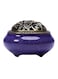 Generic Ceramic Incense Stick Holder With Lid Purple/Gold 3.9X2.8Inch