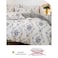 Luna Home-King size 6 pieces Bedding Set without filler, Bohemian with Blue Flowers Design
