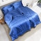 Hotel Linen Klub Deluxe King Comforter 5 PC Set - 100% Cotton 250TC Dobby Jacquard Box Sateen Textured Design, Size: 220 x 240cm, Navy Blue