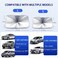 Car Front Windshield Sun Shade Foldable Umbrella Car Reflective Sunshade with Storage Pouch Fits Various Windshields Blocks UV Rays and Sun Heat Protection to Keep Your Vehicle Cool (L)