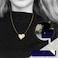 Aiwanto Necklace Neck Chain With Heart Shape Pendant Simple Gold Necklace Beautiful Gift Womens Girls Necklace