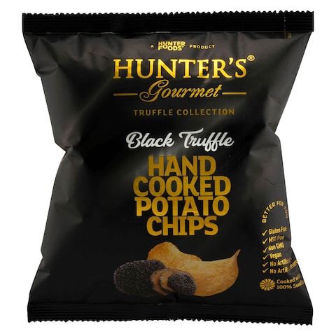 Hunters Gourmet Hand Cooked Potato Chips With Black Truffle 40g