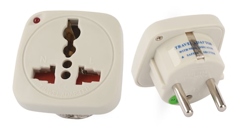 Terminator Universal Travel Adaptor with Schuko Plug.
