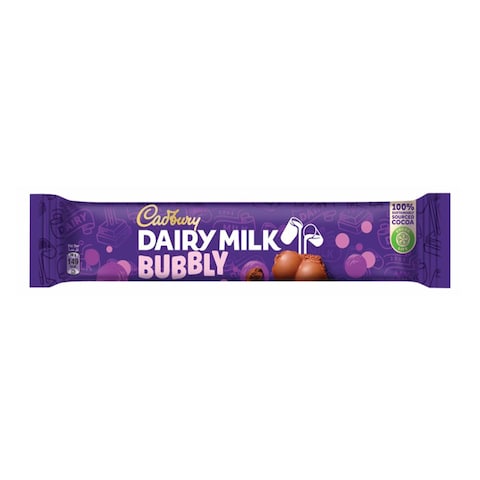 Cadbury Dairy Milk Bubbly Chocolate Bar - 28 gram