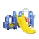 Megastar - 5-in-1 Kids Slide &amp; Swing Set Bus Playhouse - Blue