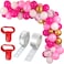 Party Time 129 Pieces Latex and Confetti Balloon Sets Valentines Day Balloons Love Heart Balloons Romantic Latex Balloons Photo Props for Wedding Anniversary Proposal