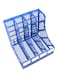 Generic Desktop Magazine Holder Deep Blue/White