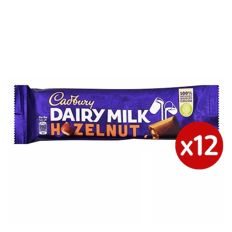 Cadbury Chocolate with Hazelnut - 35 gram x 12 Pieces