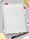 Lowha Spiral Notebook With 60 Sheets And Hard Paper Covers With Back To School Design, For Jotting Notes And Reminders, For Work, University, School