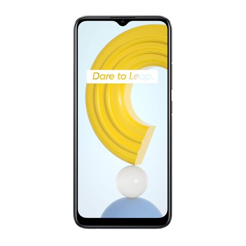 realme C21Y- 6.5-inch 64GB/4GB Dual SIM 4G Mobile Phone - Cross Black