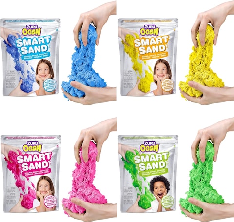 Oosh Slime Smart Sand Medium Foil Bag 500g Moldable, Squishable into Any Shape, Smart Sand for Girls and Kids 1piece Assorted