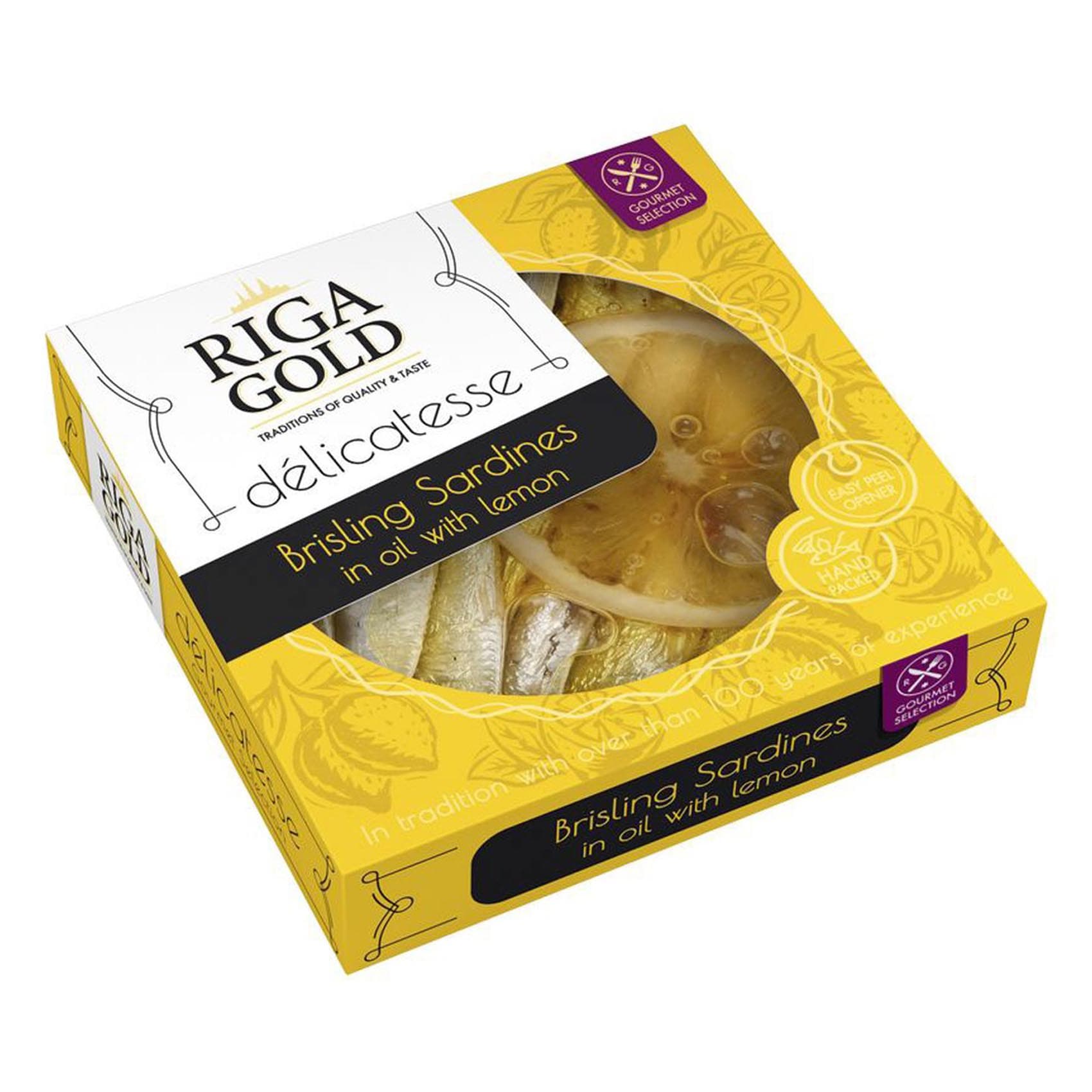 Buy Riga Gold Brisling Sardines In Oil With Lemon 120g Online ...