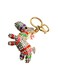 Cute Crystal Rhinestone Zebra Keychain