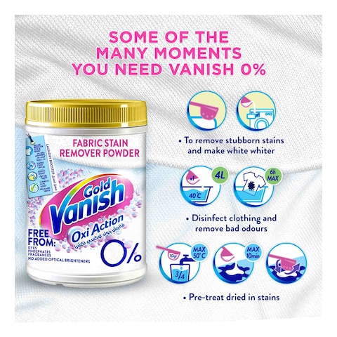 Vanish Gold Oxi Action Powder Fabric Stain Remover 450g